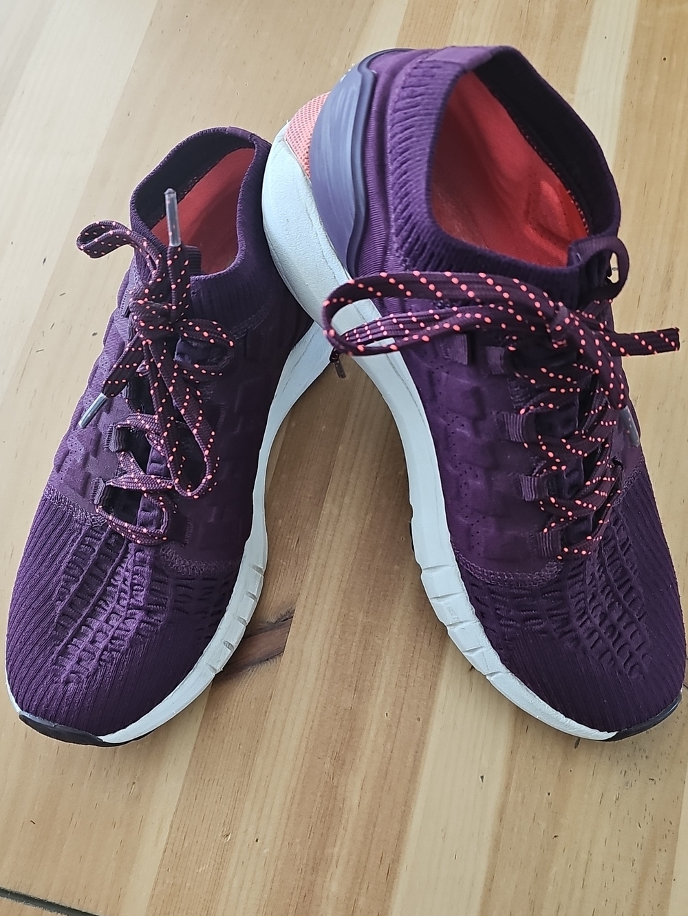 Women’s Undrr Armour - Hovr Phantom Purple Knit Lace-Up Athletic Sneakers - Picture 1 of 9